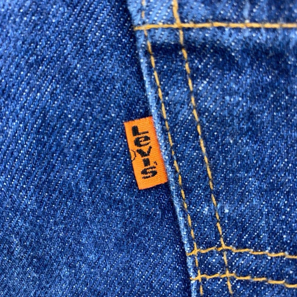 Levi's 517 Jeans Mens 34x30 Bootcut Orange Tab USA Made Vintage Denim 80's Faded